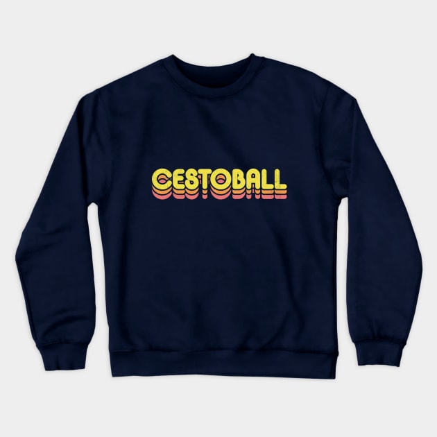 Retro Cestoball Crewneck Sweatshirt by rojakdesigns